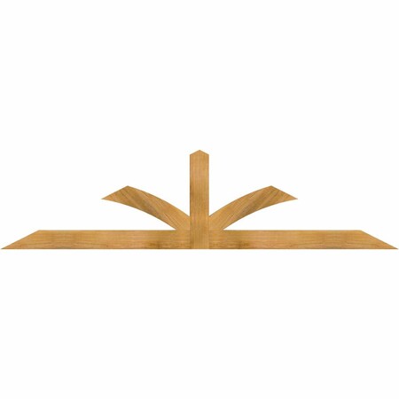 Ekena Millwork Richland Rough Sawn Timber Gable Bracket, Western Red Cedar, 84"W x 21"H x 2"D x 4"F, 6/12 Pitch GBW084X21X0204RIC00RWR